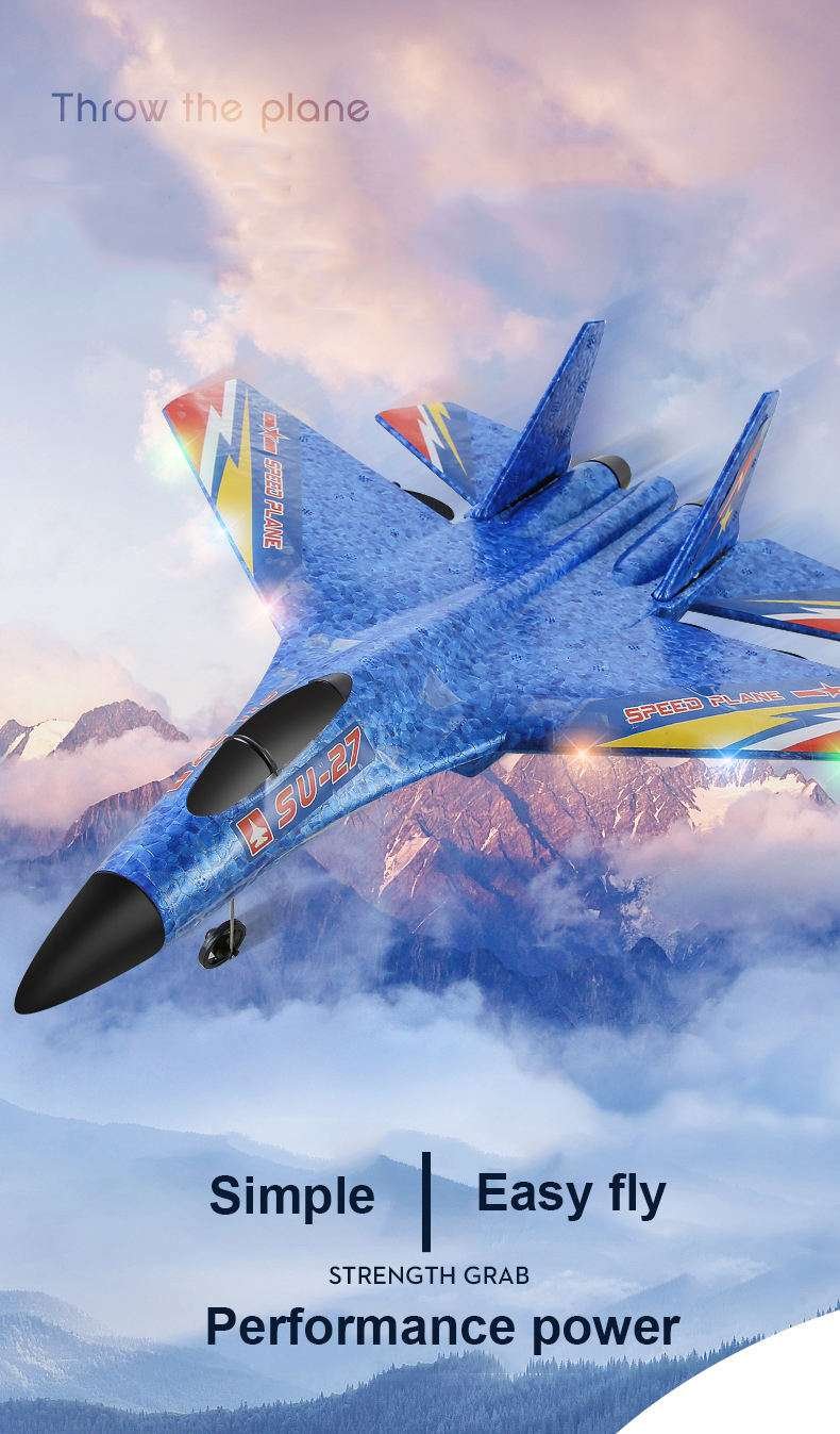 SU-27 remote-controlled plane, stunt plane - Play4Kids.eu