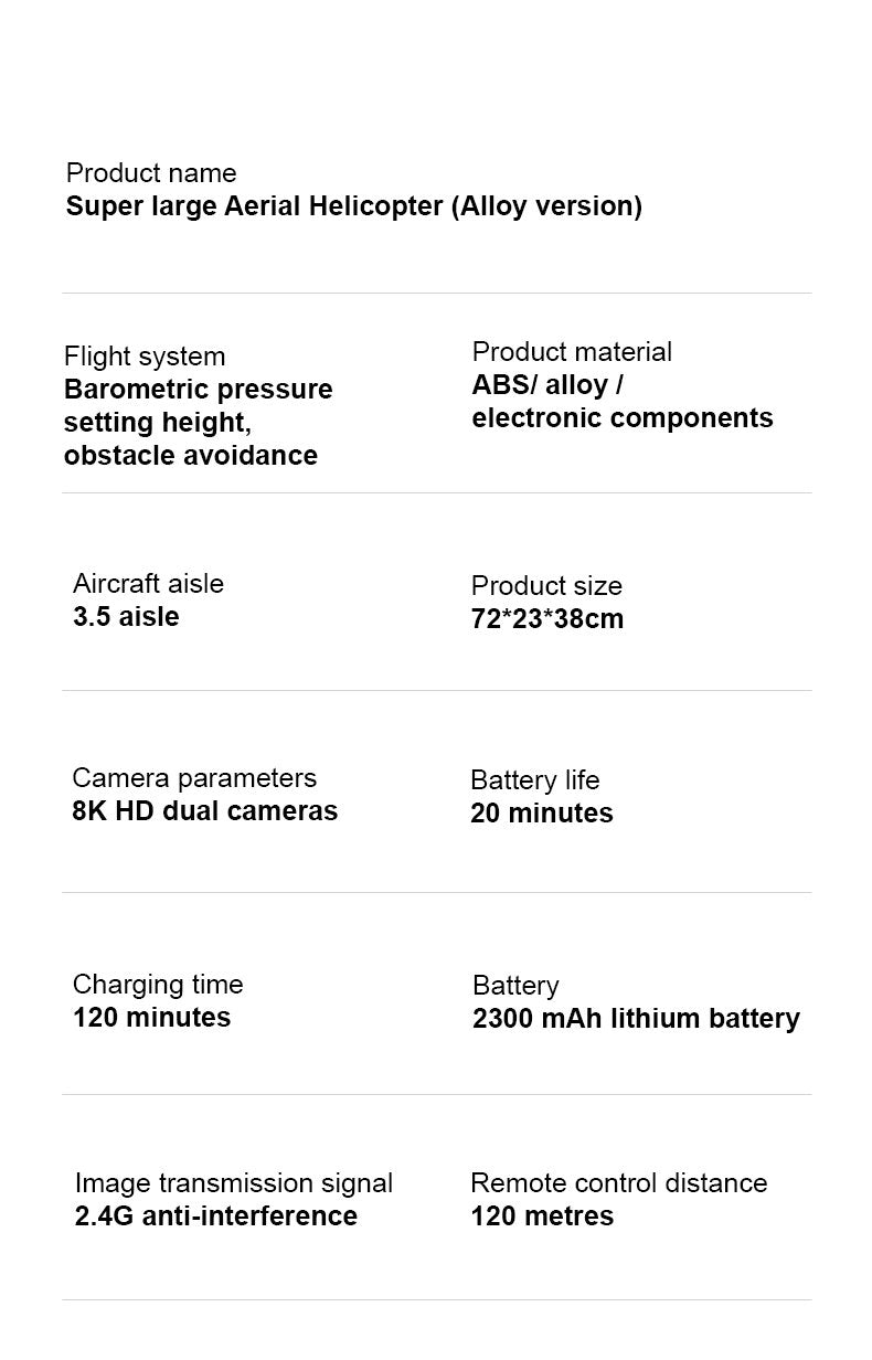 4DRC 72cm Long Range Helicopter - Play4Kids.eu
